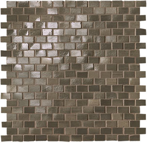 Brickell Brown Brick Mosaico Gloss