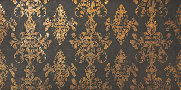 декор, Ewall Moka Gold Damask, 40x80