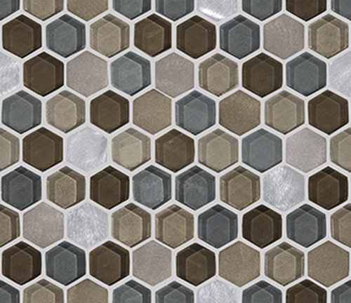 мозаика, L241711091 FUSION HEXAGON CARAMEL MIX, 29,5x25,5