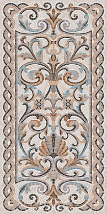 Мозаика беж декорированный лаппатированный