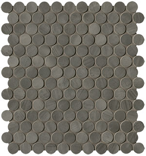 Brickell Grey Round Mosaico Matt