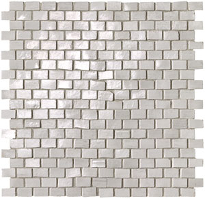 Brickell White Brick Mosaico Gloss