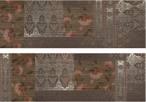 декор, Decor Patchwork Marron (set2), 2x30x90