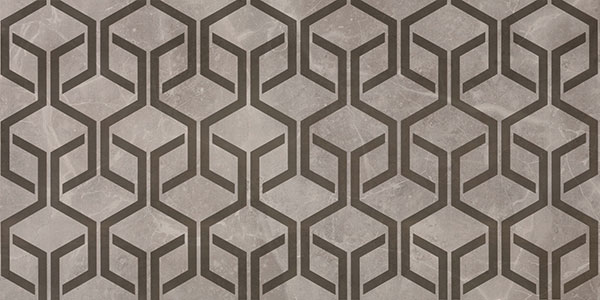 декор, Marvel Grey Fleury Hexagon, 40x80